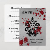Halloween rsvp bruiloft kaartje (Voorkant / Achterkant)