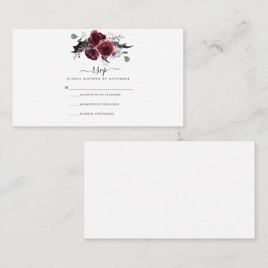 Halloween RSVP-kaart Informatiekaartje (Voorkant / Achterkant)