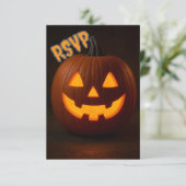 Halloween RSVP-kaart RSVP Kaartje (Staand voorkant)