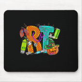 Halloween RT Respiratory Therapist spooky RT-pomp Muismat (Voorkant)