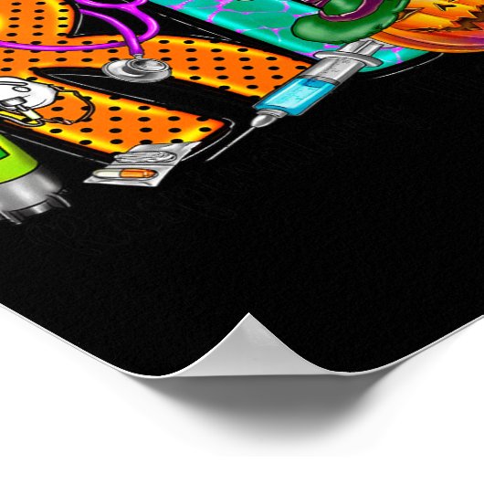 Halloween RT Respiratory Therapist spooky RT-pomp Poster (Hoek)