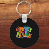 Halloween RT Respiratory Therapist spooky RT-pomp Sleutelhanger (Voorkant)