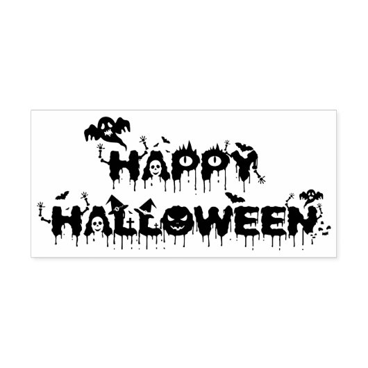 Halloween Rubberstempel (Afrduk)