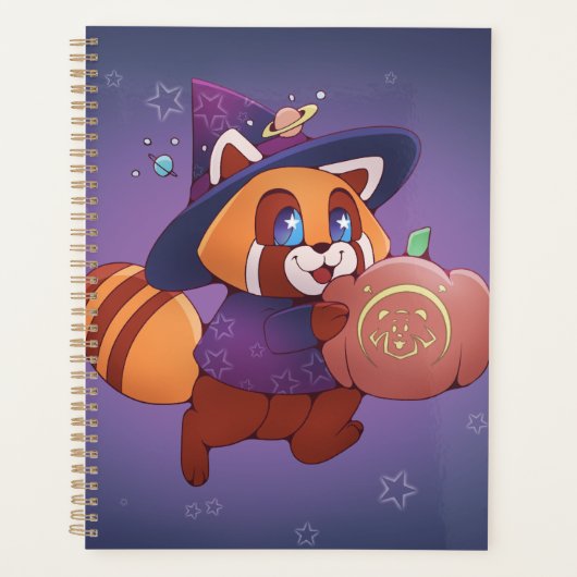 Halloween Ruimtepanda Planner (Voorkant)