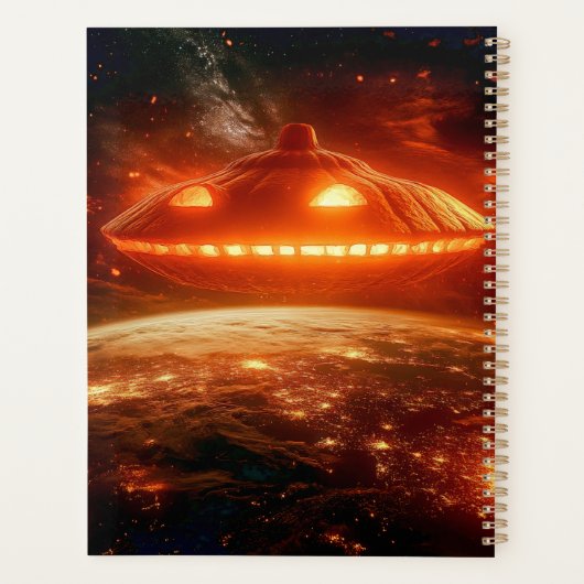 Halloween ruimteschip planner (Achterkant)