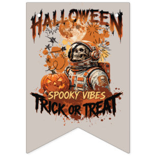 Halloween Ruimtevaarder Slagboom Vlag Vlaggetjes