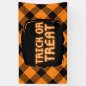 Halloween ruitpatroon spandoek (Verticaal)