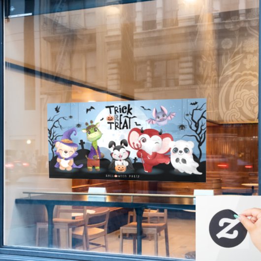 Halloween Ruitstickers Raamsticker (Cafe Raam)