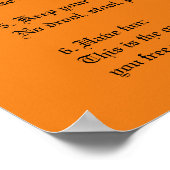 Halloween Rules Poster (Hoek)