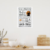 Halloween Rules Poster (Keuken)