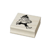  Halloween Running Brownie w Jack O'Lantern Rubberstempel (Stempel)