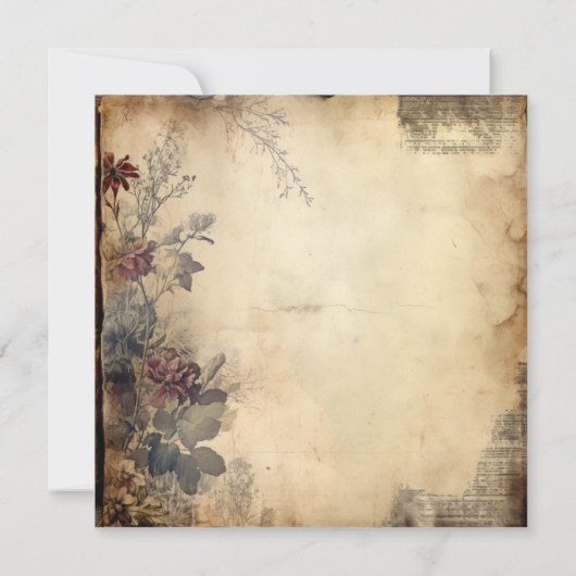 Halloween Rustic Gothic Skeleton Bewaar de datum Kaart (Achterkant)