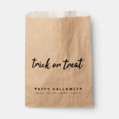 Halloween Rustic Kraft | TRICK OR TREAT SNOEP Bedankzakje (Voorkant)