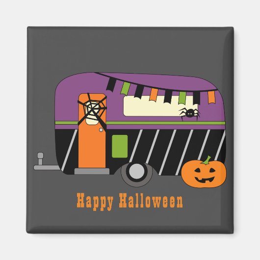 Halloween RV Camper Magneet (Voorkant)
