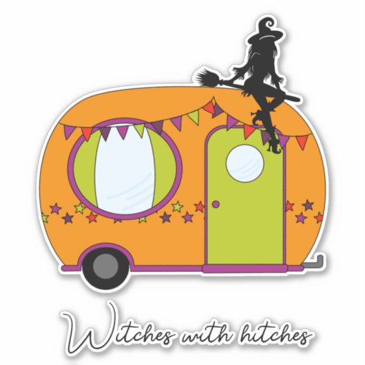 Halloween rv camper trailer sticker (Voorkant)