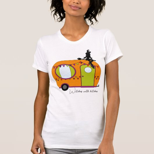 Halloween rv camper trailer t-shirt (Voorkant)