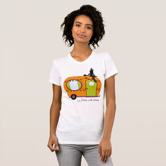 Halloween rv camper trailer t-shirt (Voorkant volledig)