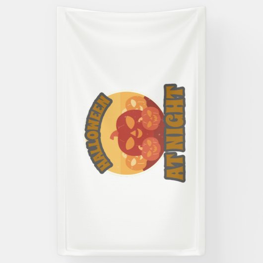 Halloween 's nachts spandoek (Verticaal)