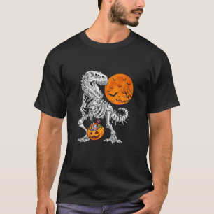 Halloween S voor jongens Kinder Dinosaur Skeleton T-shirt