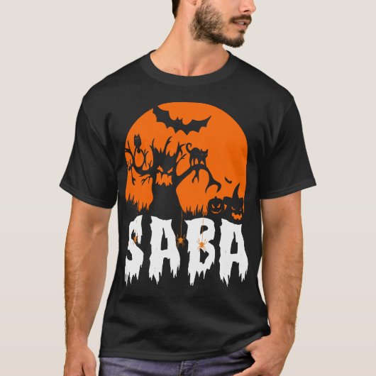 Halloween Saba Scary 31 oktober cadeau T-shirt (Voorkant)