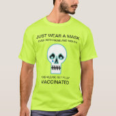 Halloween Sad Skull T-Shirt (Voorkant)