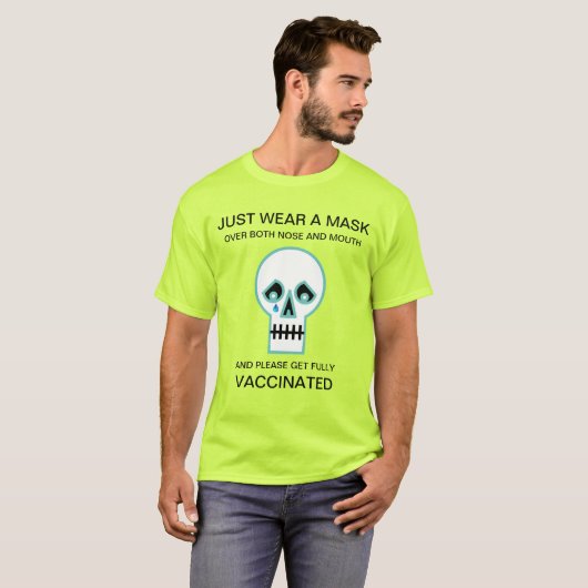 Halloween Sad Skull T-Shirt (Voorkant volledig)