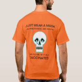 Halloween Sad Skull T-Shirt (Achterkant)
