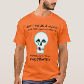 Halloween Sad Skull T-Shirt (Voorkant)