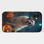 Halloween Saint Bernard met pompoenen eng Case-Mate iPhone Case (Achterkant (horizontaal))