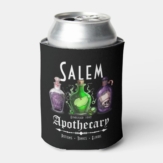 Halloween Salem Apothecary Potions Tonics Elixirs Blikjeskoeler (Blikje Voorkant)