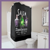 Halloween Salem Apothecary Potions Tonics Elixirs Douchegordijn