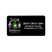 Halloween Salem Apothecary Potions Tonics Elixirs Etiket (Voorkant)