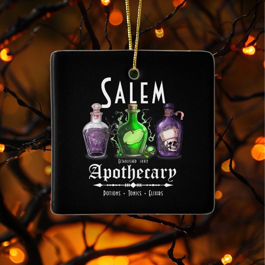 Halloween Salem Apothecary Potions Tonics Elixirs Keramisch Ornament