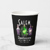 Halloween Salem Apothecary Potions Tonics Elixirs Papieren Bekers (Voorkant)