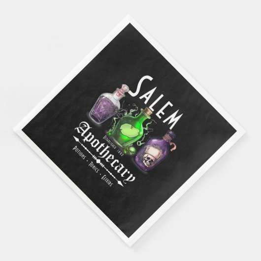 Halloween Salem Apothecary Potions Tonics Elixirs Servet (Hoek)