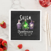 Halloween Salem Apothecary Potions Tonics Elixirs Servet (Insitu)