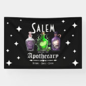 Halloween Salem Apothecary Potions Tonics Elixirs Spandoek (Horizontaal)