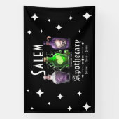 Halloween Salem Apothecary Potions Tonics Elixirs Spandoek (Verticaal)