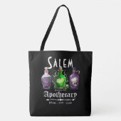 Halloween Salem Apothecary Potions Tonics Elixirs Tote Bag (Voorkant)