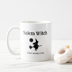 Halloween Salem Heks op Bezem Vliegend Koffiemok