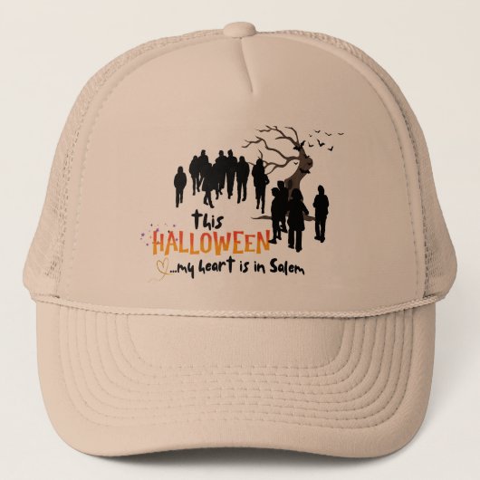 Halloween Salem, mijn hart is in Trucker Pet (Voorkant)