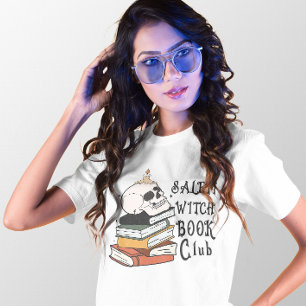 HALLOWEEN SALEM WITCH BOOK CLUB BOEKENWORM T-SHIRT
