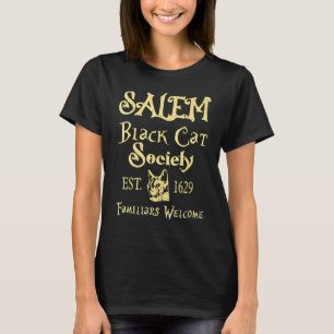 Halloween Salem Zwarte Kat Gezelschapsfamilieleden T-shirt