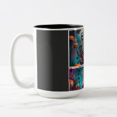 Halloween samenkomen tweekleurige koffiemok (Links)