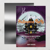Halloween samenkomst kaart (Voorkant / Achterkant)
