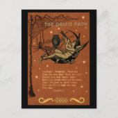 Halloween Samhain Fairy Owl Spider Web Briefkaart (Voorkant)