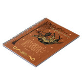 Halloween Samhain Fairy Owl Spider Web Notitieboek (Linkerzijde)