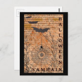 Halloween Samhain Spider Webs Briefkaart (Voorkant / Achterkant)