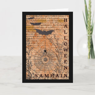 Halloween Samhain Spider Webs Kaart