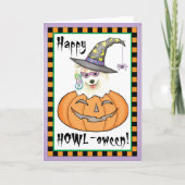 Halloween Samoyed Kaart (Voorkant)